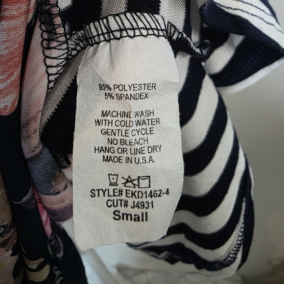 Egs California Spring Time Easter Dress Floral Dress Size Small - Picture 5 of 6